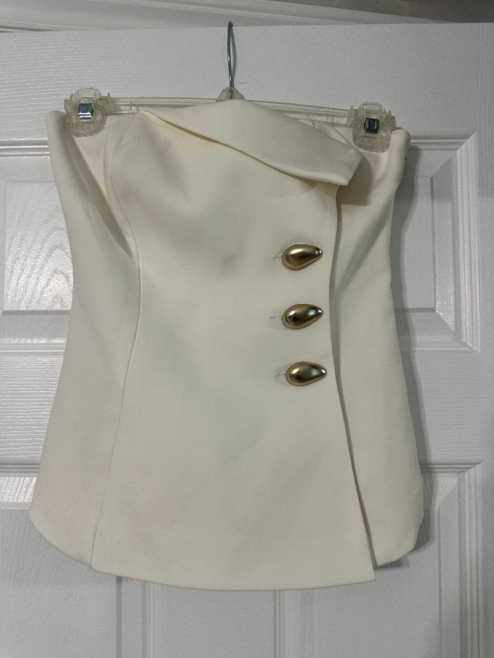 Meshki White Sleeveless Top